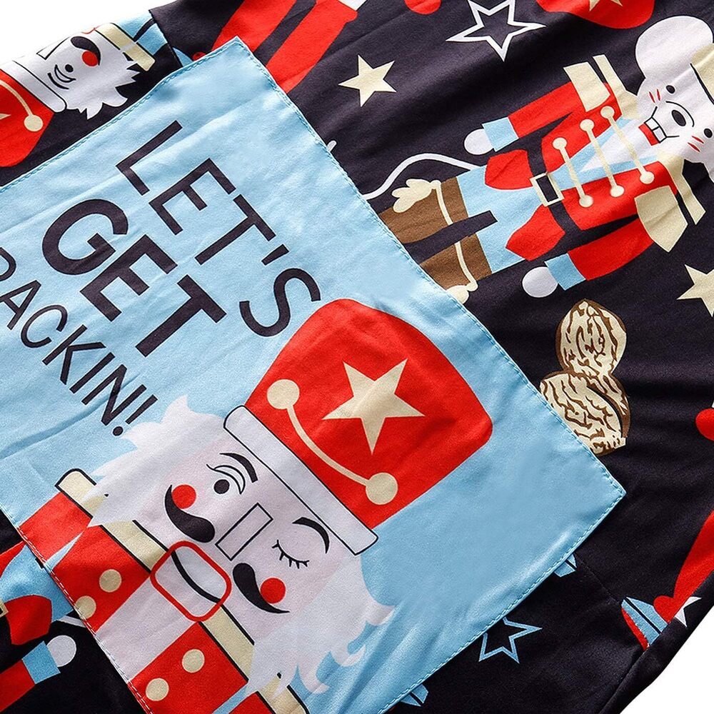 1848 Family Ugly Christmas Pajamas, Adult Matching Onesie Jumpsuit View 5